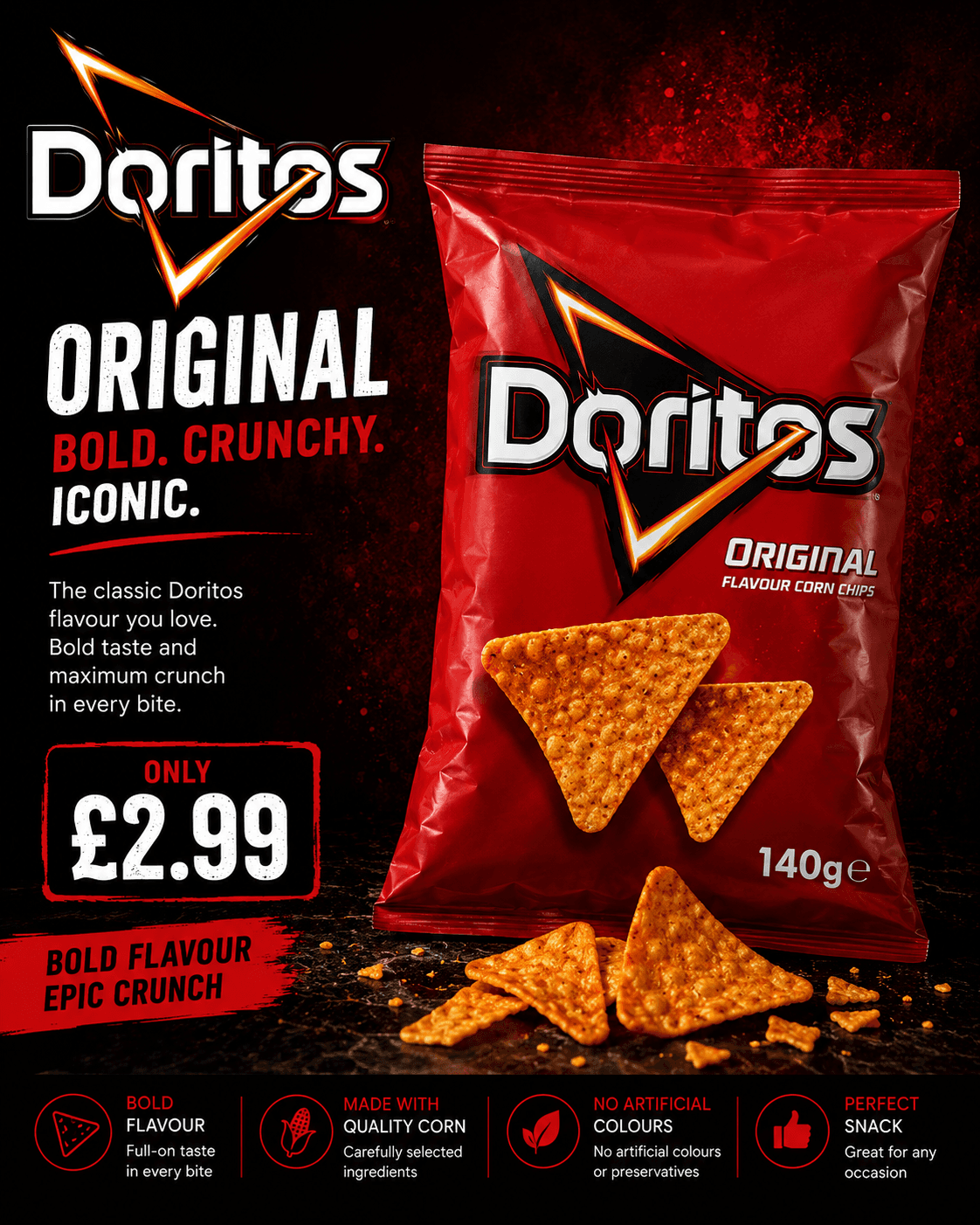 Doritos Original 140gm thumbnail 1