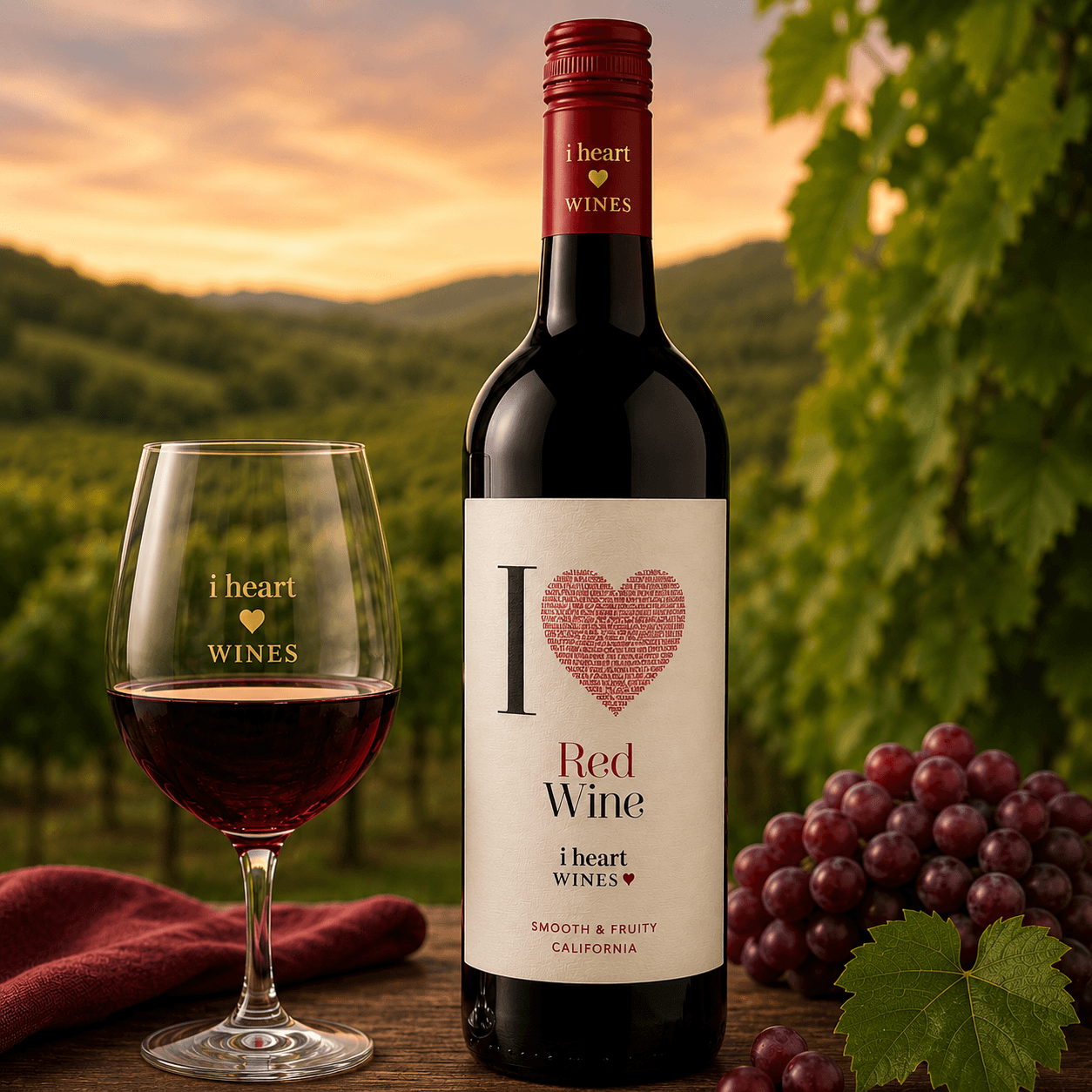 I Heart Red Wine 75cl