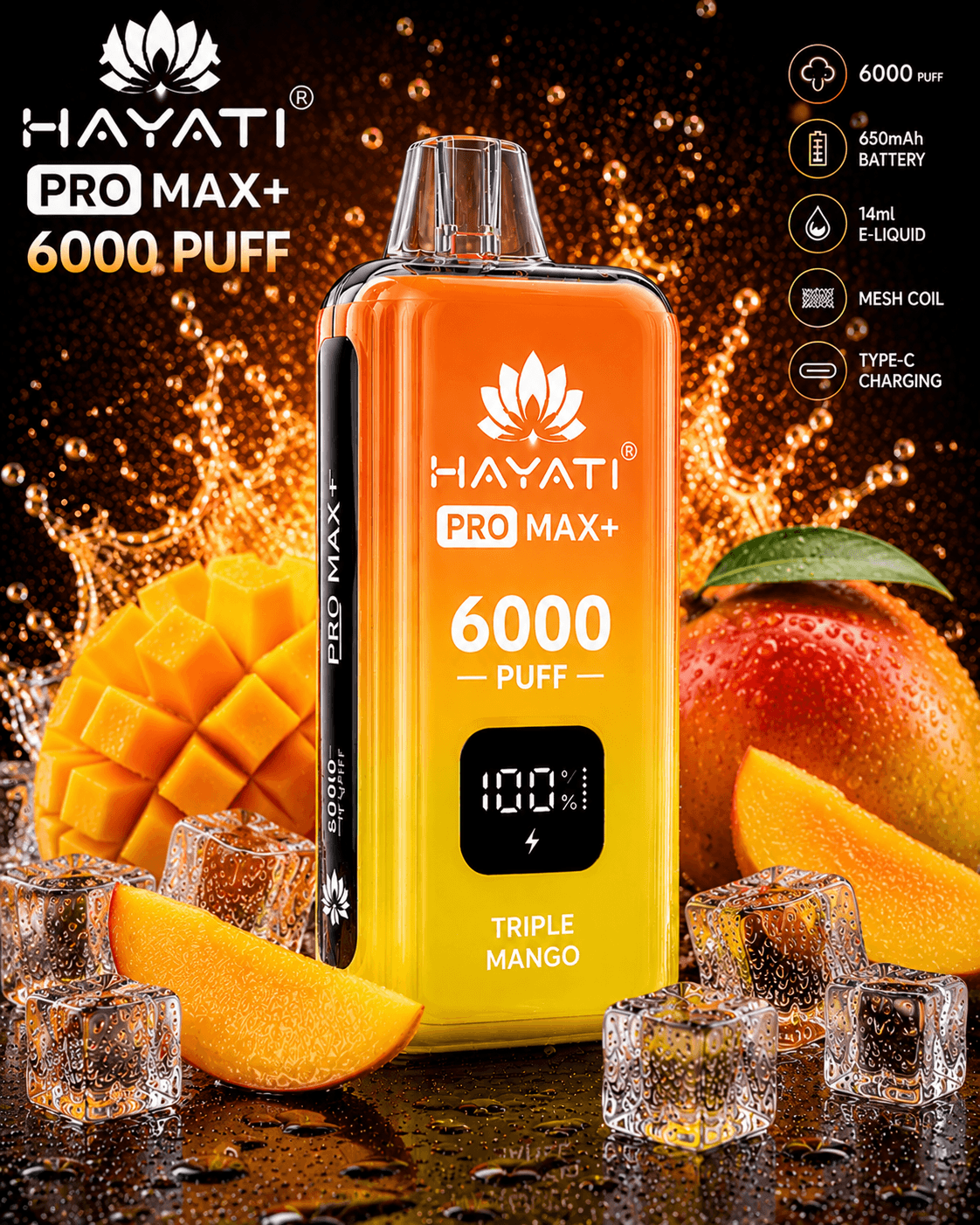 Hayati Pro Max+ Triple Mango